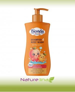 BIONDA KIDS 2в1 Шампоан и душ гел – Праскова и Кайсия