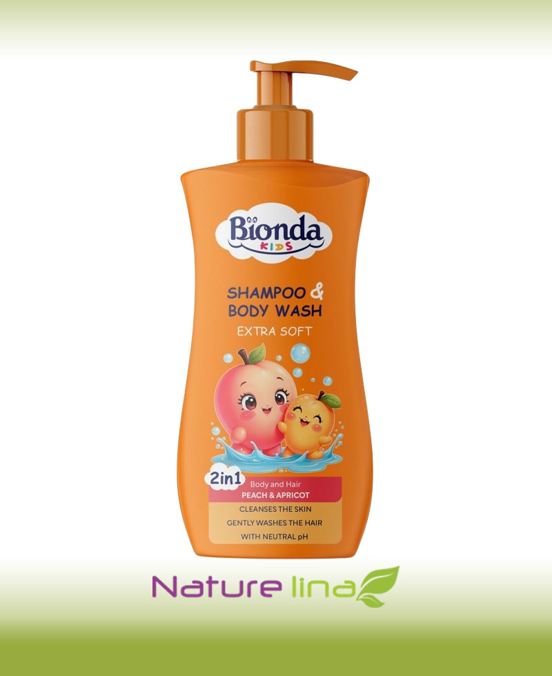 BIONDA KIDS 2в1 Шампоан и душ гел – Праскова и Кайсия
