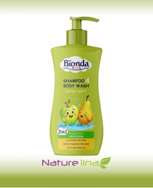 BIONDA KIDS 2в1 Шампоан и душ гел – Ябълка и Круша