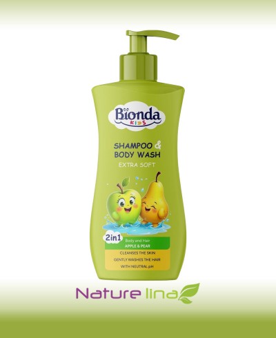BIONDA KIDS 2в1 Шампоан и душ гел – Ябълка и Круша