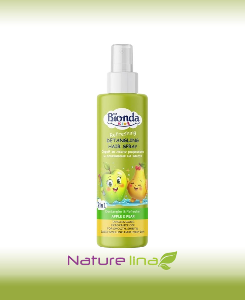 BIONDA KIDS Детски спрей 2 в 1 за коса – Ябълка и Круша