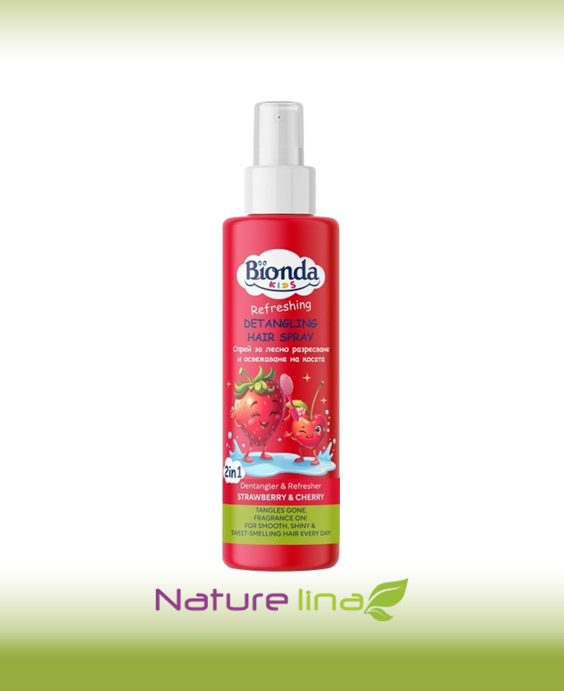 BIONDA KIDS Детски спрей 2 в 1 – Ягода и Череша